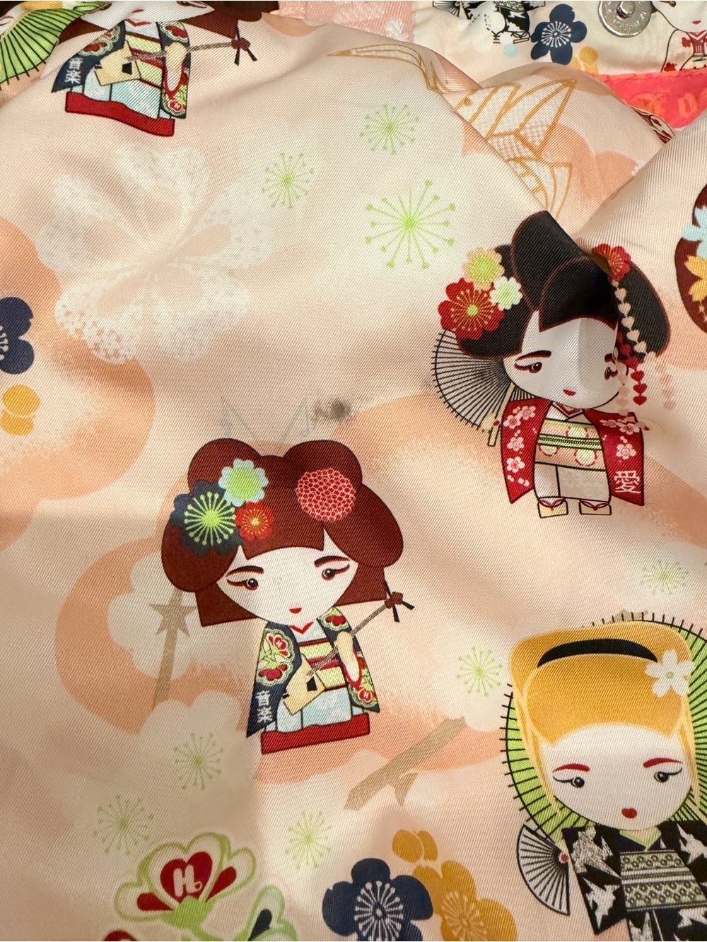 Harajuku Lovers by Gwen Stefani Y2K Kawaii Kokeshi / Geisha Tote Pale Pink BTS - Picture 6 of 6